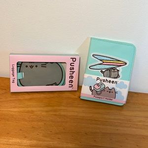 Pusheen passport holder and luggage tag set
